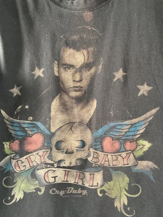 Vintage 90’s Cry Baby Johnny Depp Women’s Small Tee - Picture 3 of 9